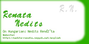 renata nedits business card